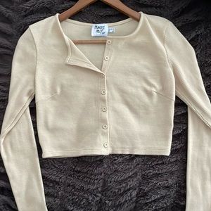 Princess Polly cropped shirt